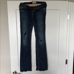 Buckle Big Star Dark Blue Flare Jeans